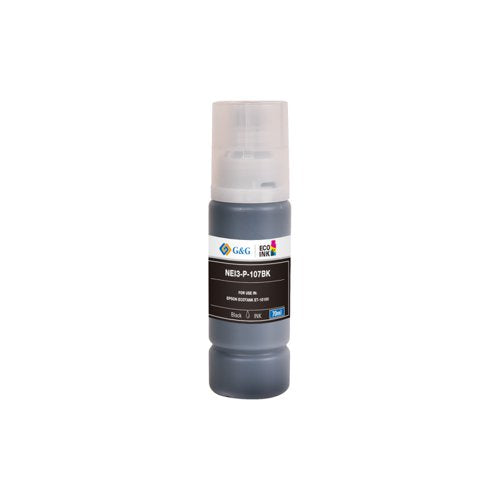 Compatible Epson G+G 107 Black Ink Bottle C13T09B140