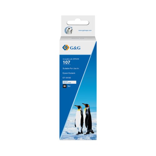 Compatible Epson G+G 107 Black Ink Bottle C13T09B140