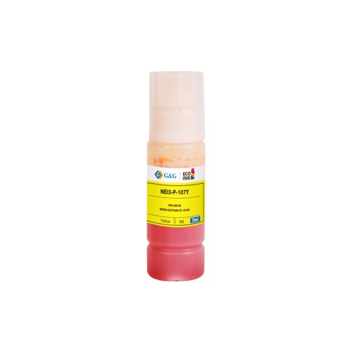 Compatible Epson G+G 107 Yellow Ink Bottle C13T09B440
