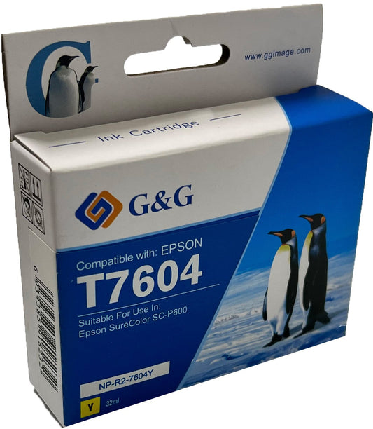 Compatible Epson G+G T7603 Vivid Magenta Wide Format Ink Ctg C13T760340