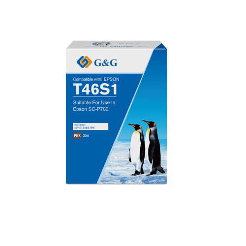 Compatible Epson G+G T46S1 Photo Black Ink Cartridge C13T46S100