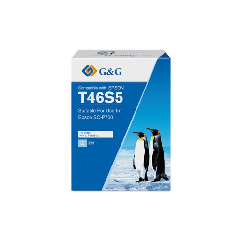 Compatible Epson G+G T46S5 Light Cyan Ink Cartridge C13T46S500
