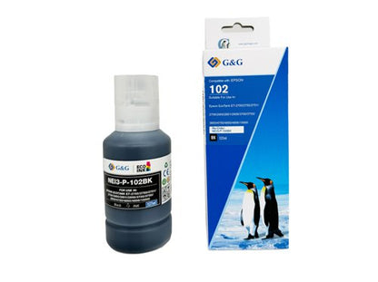 Compatible Epson 102 Ecotank Black Ink Bottle C13T03R140 - UNBOXED