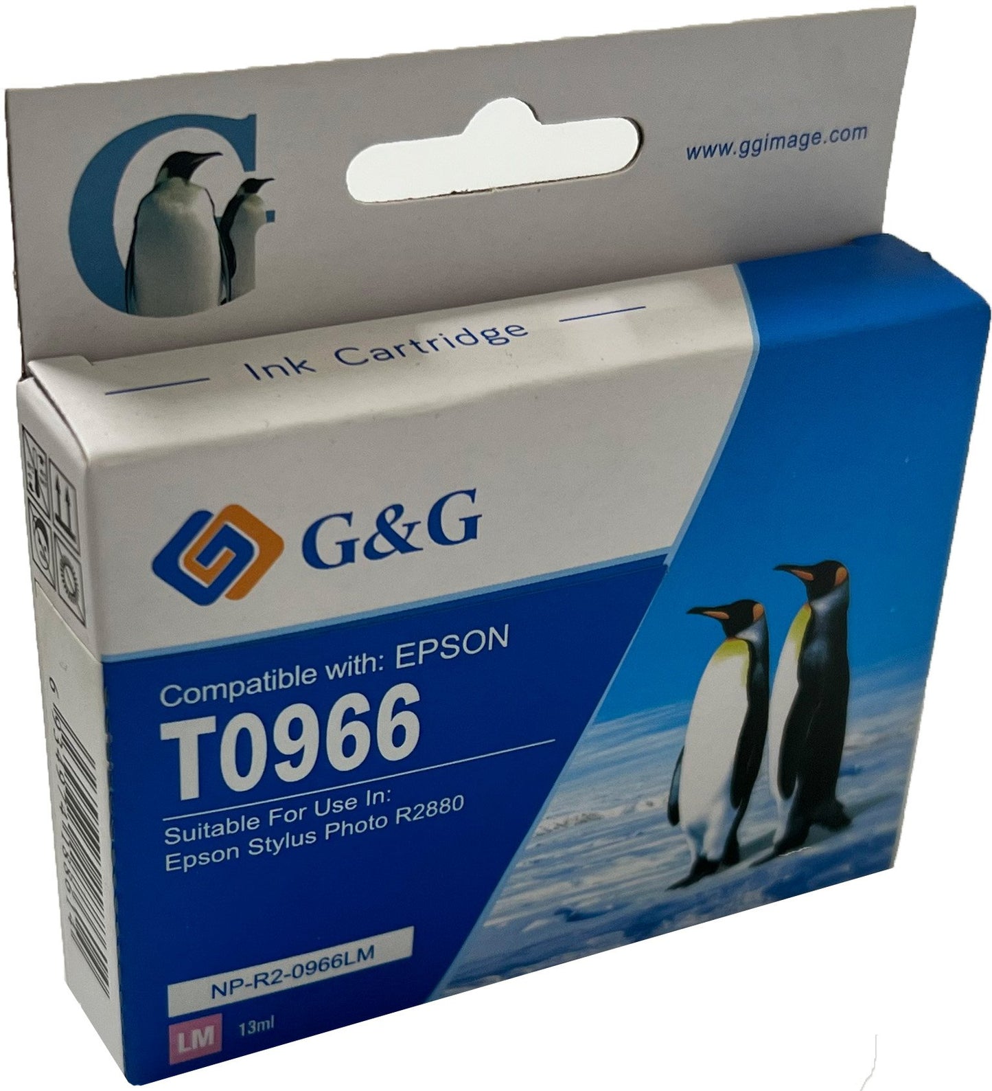 Compatible Epson G+G T0965 Light Cyan Ink Ctg C13T09654010