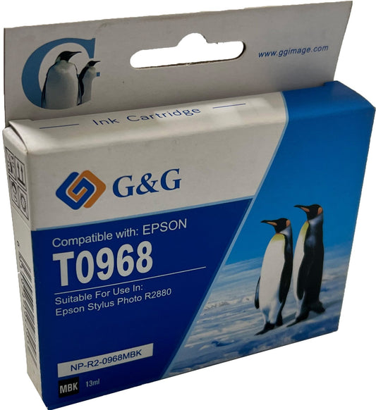 Compatible Epson G+G T0967 Light Black Ink Ctg C13T09674010
