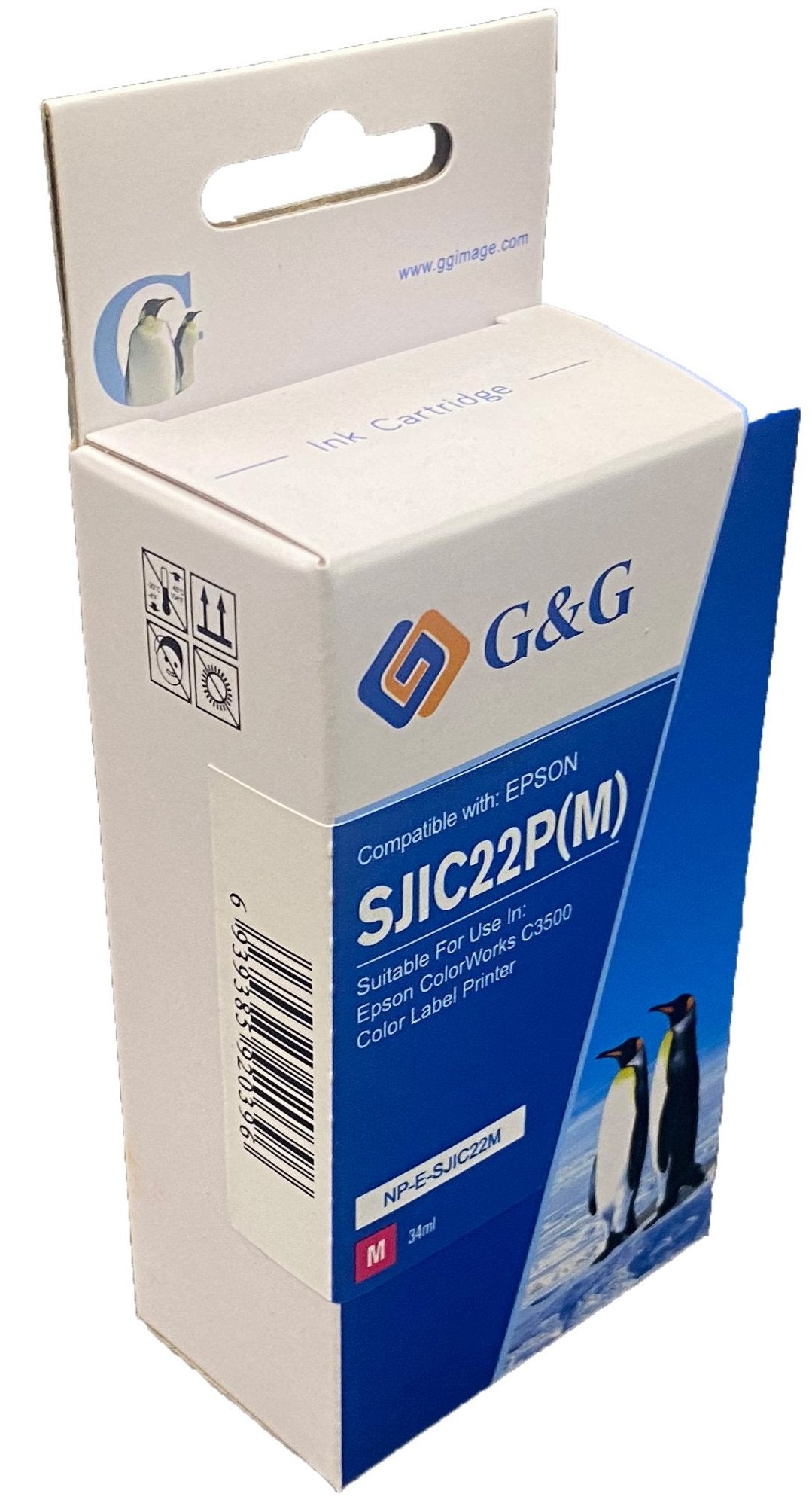 Compatible Epson G+G C33S020581 Cyan Ink Ctg SJIC22C