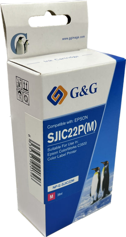 Compatible Epson G+G SJIC22M C33S020582 Magenta Inkjet
