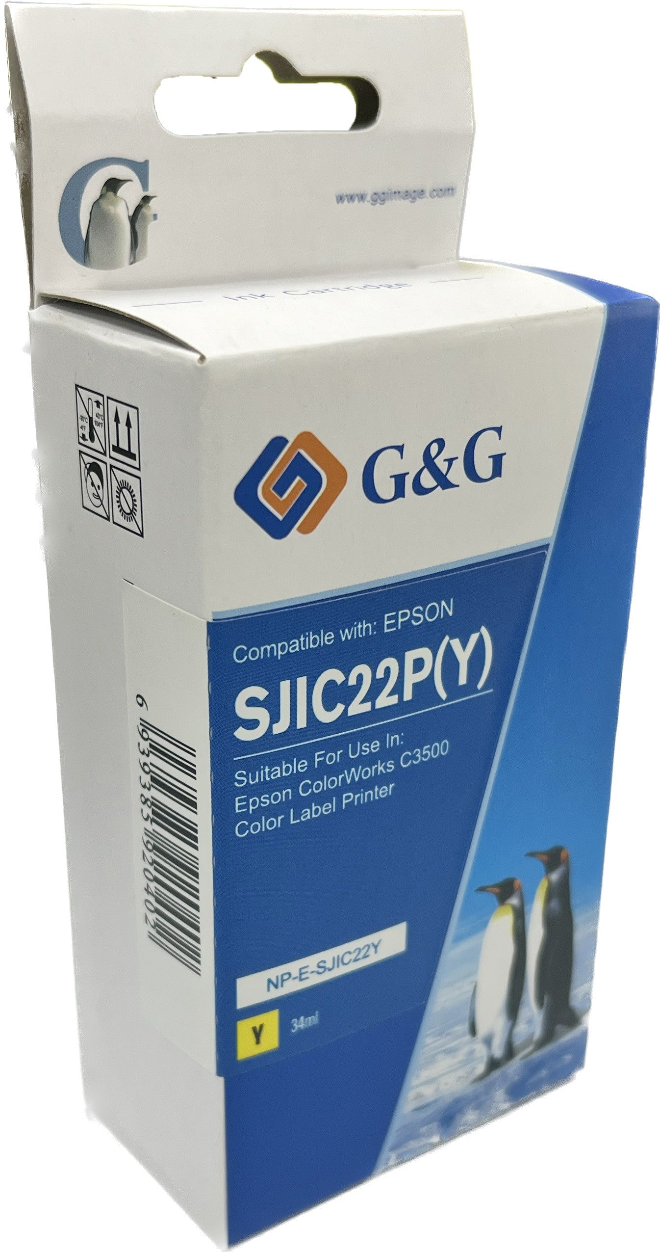 Compatible Epson G+G SJIC22Y C33S020583 Yellow Inkjet