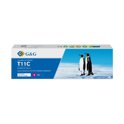 Compatible Epson G+G T11 C13T11C340 Magenta Ink Cartridge
