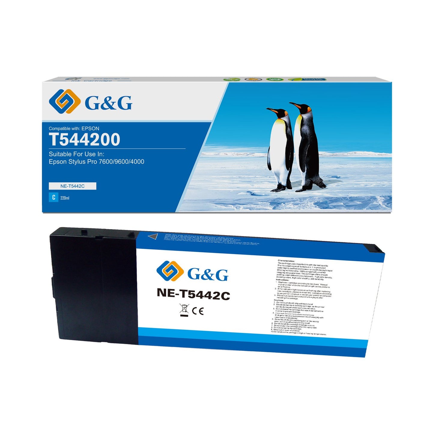 Compatible Epson Stylus Pro 9600 Photo Black Ink T544100 220ml Ink