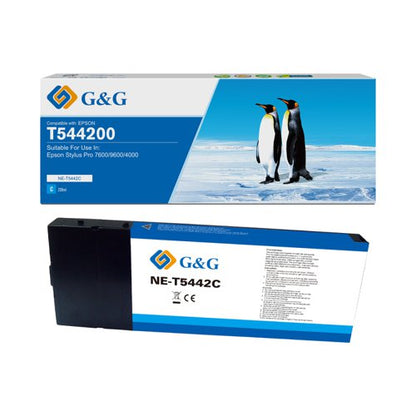 Compatible Epson Stylus Pro 9600 Cyan Ink T544200 220ml Dye Ink