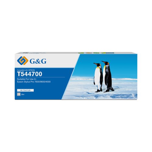 Compatible Epson Stylus Pro 9600 Light Black Ink T544700 220ml Dye Ink