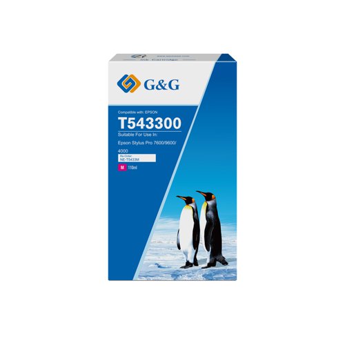 Compatible Epson G+G T543300 Magenta Dye Ink Cartridge C13T543300