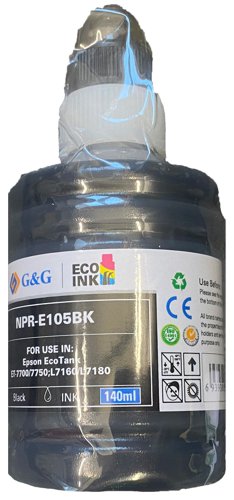 Compatible Epson  105 Ecotank Black Ink Bottle C13T00Q140