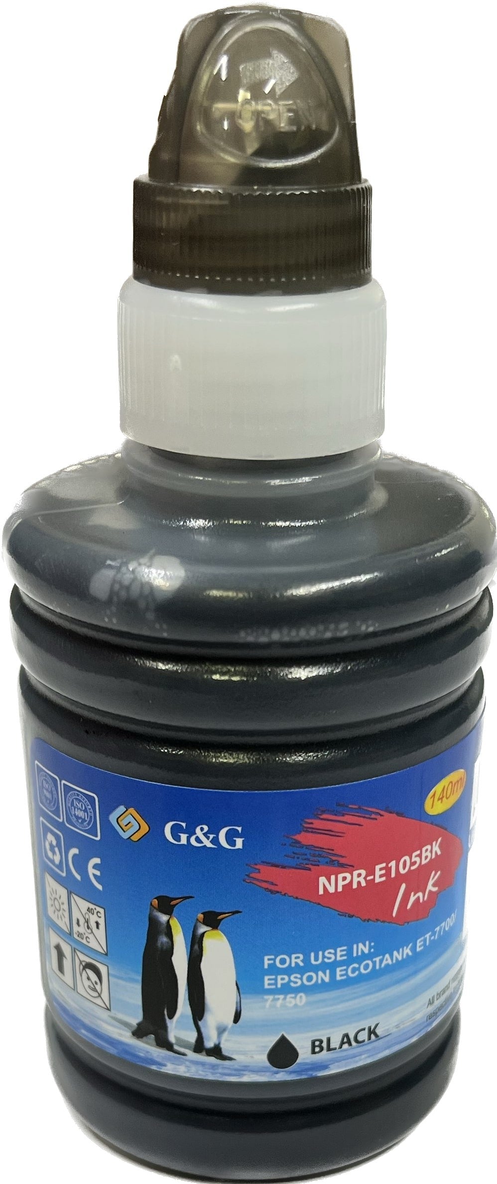 Compatible Epson  105 Ecotank Black Ink Bottle C13T00Q140