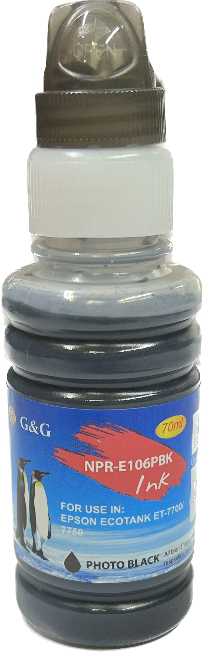 Compatible Epson  106 Ecotank Photo Black Ink Bottle C13T00R140