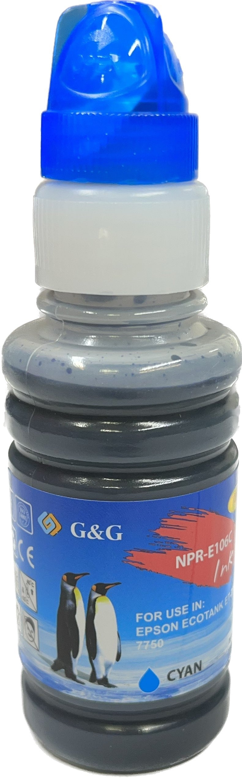 Compatible Epson  106 Ecotank Cyan Ink Bottle C13T00R240
