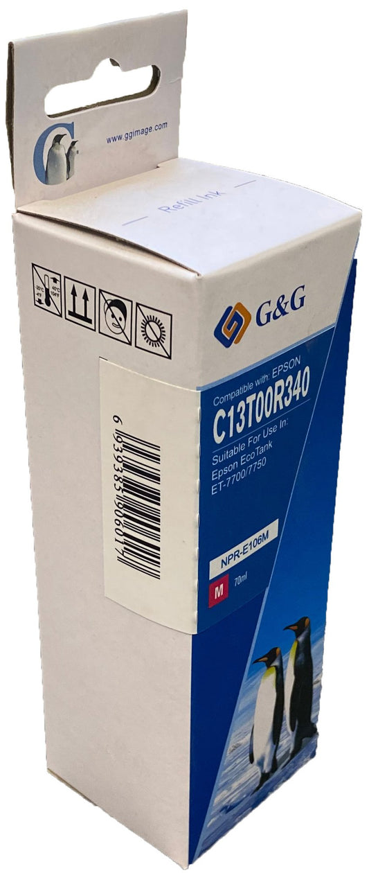 Compatible Epson 106 Ecotank Cyan Ink Bottle C13T00R240