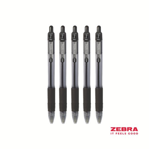 Zebra Z-Grip Smooth Retractable Ballpoint Pen Green, Black Ink - Pack of 50