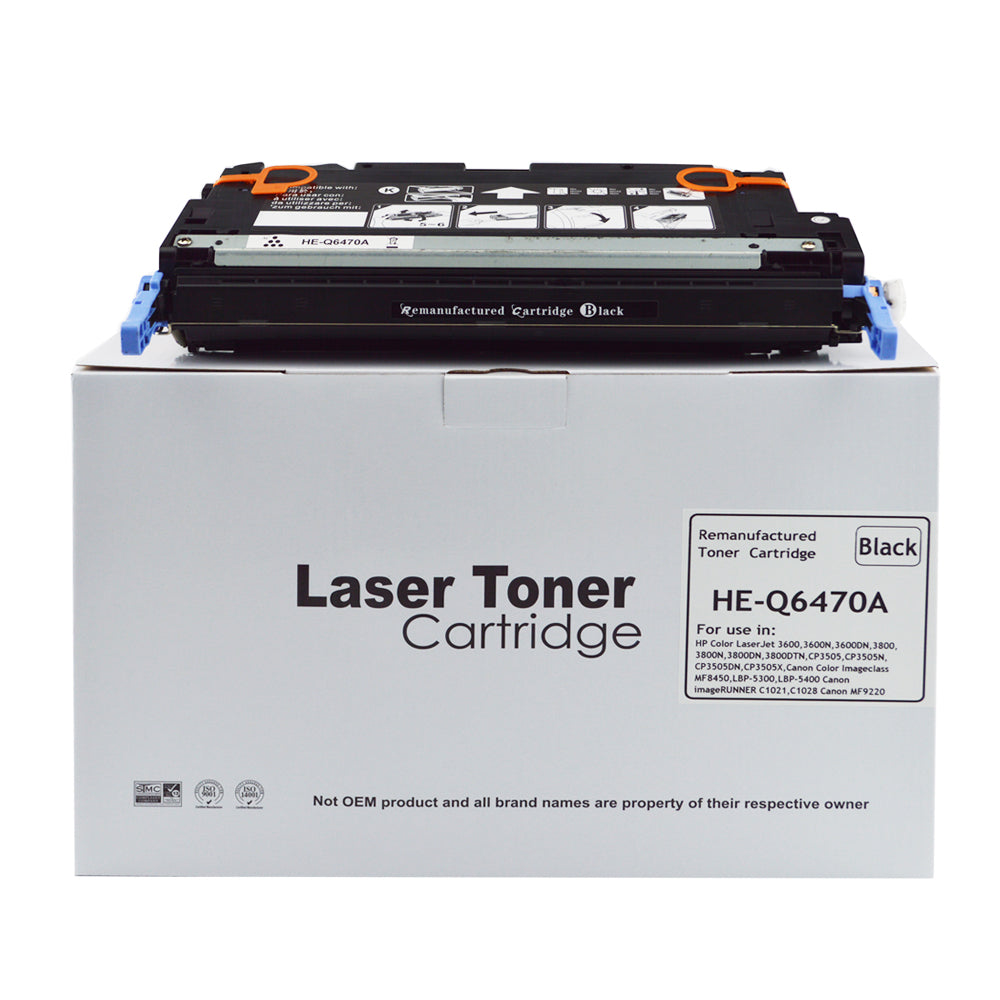 Remanufactured HP CP3525 CE250A Black Toner HP 504A also for Canon 723BK