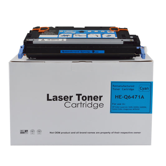 Remanufactured HP Laserjet 3600 Black Q6470A Toner also for Canon 711 EP711BK 1660B002AA