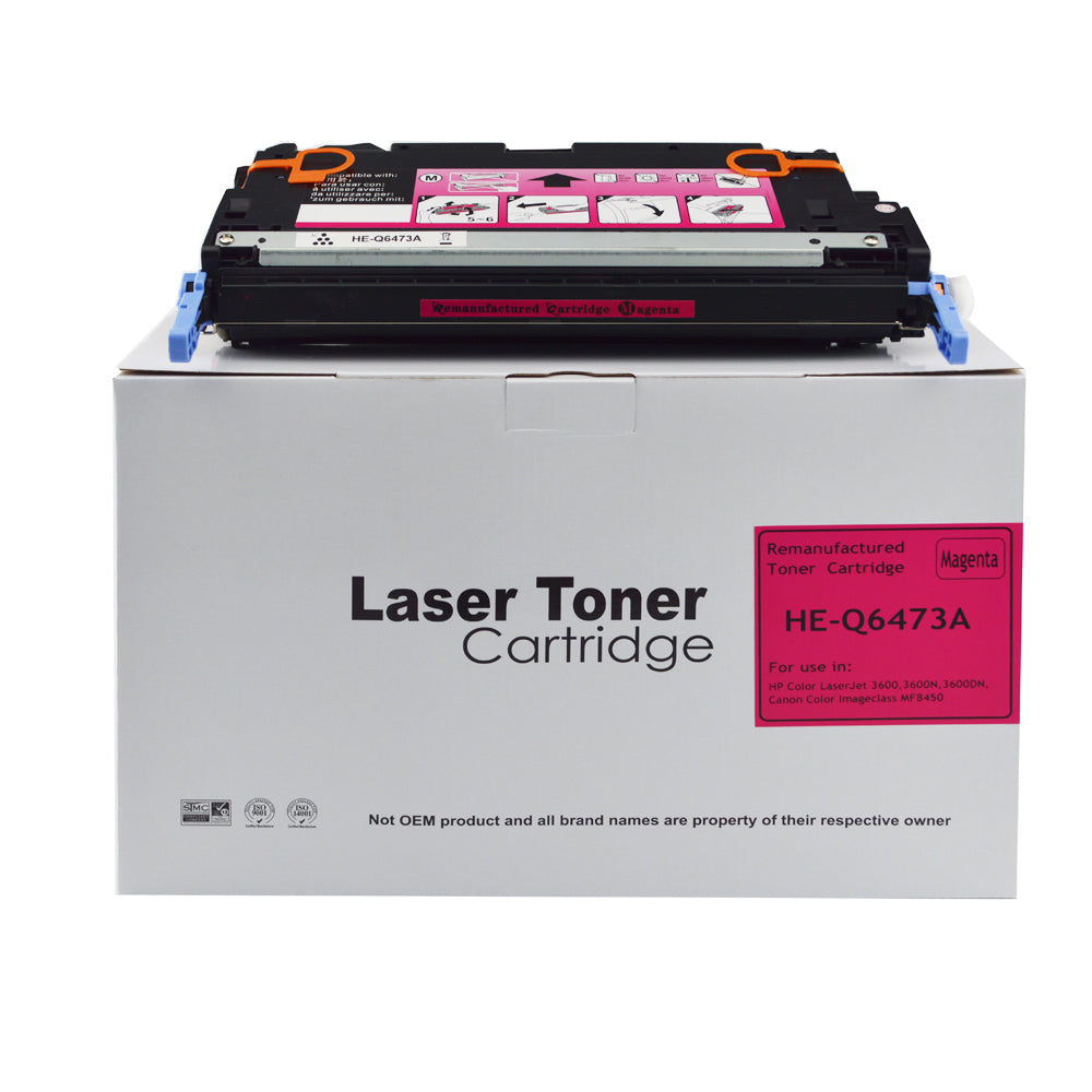Remanufactured HP Laserjet 3600 Cyan Q6471A Toner also for Canon 711 EP711C 1659B002AA