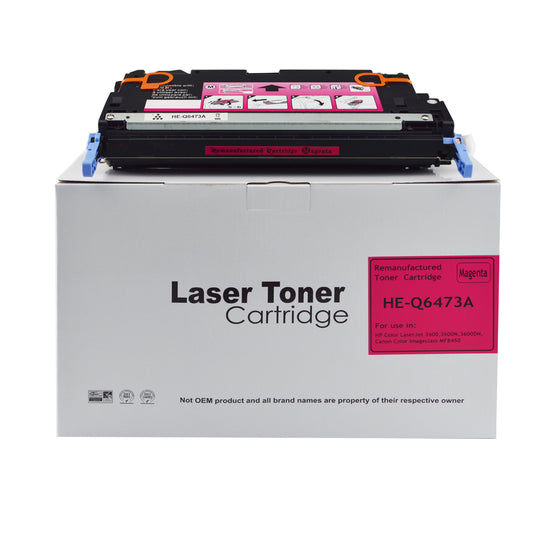 Remanufactured HP Laserjet 3600 Cyan Q6471A Toner also for Canon 711 EP711C 1659B002AA