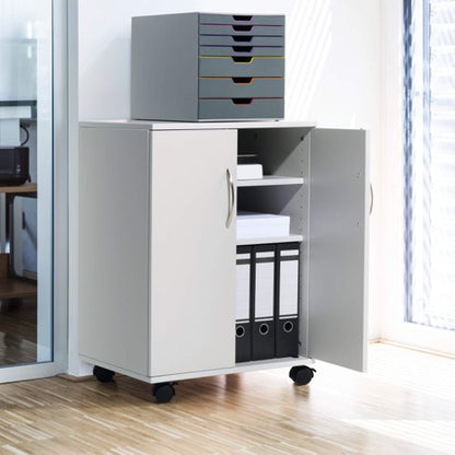 Durable Closed Multi Trolley Grey