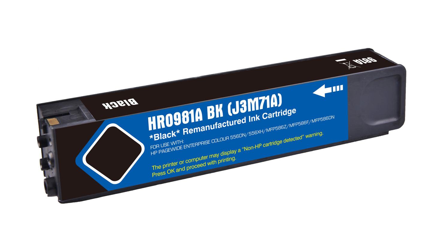 Remanufactured HP G+G 981A Yellow Ink Ctg J3M70A HP 981A