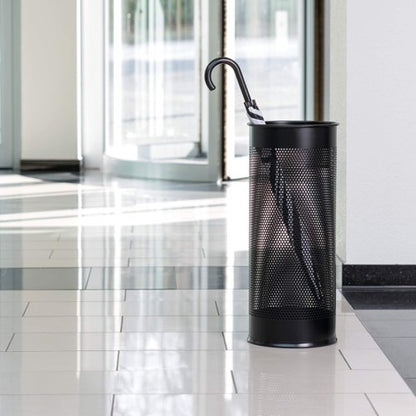 Durable Metal Umbrella Stand Black