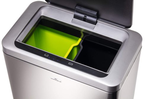Durable NO TOUCH DUO Sensor Bin 2x20L