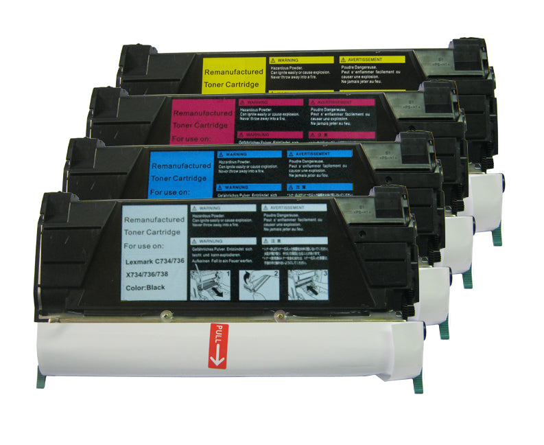 Remanufactured Lexmark C734 Magenta Toner C734A2MG