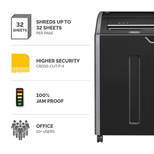 Powershred 225ci, 325ci, 425ci, 485ci Shredder (Cross Cut) 230V EU/UK