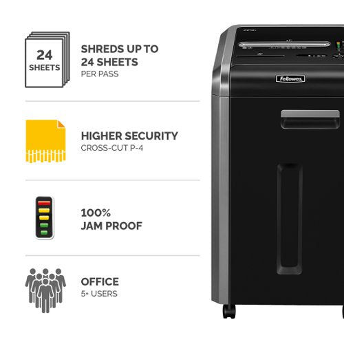 Powershred 225ci, 325ci, 425ci, 485ci Shredder (Cross Cut) 230V EU/UK