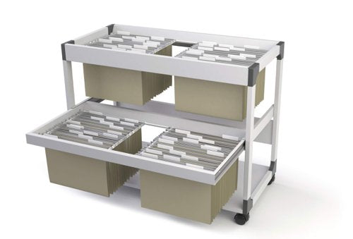 Durable MULTI TOP File Trolley 100, 200 Grey