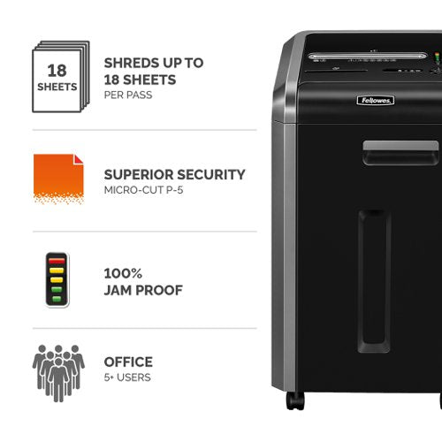Powershred 225mi, LX211 Black, LX221 Black Shredder (Micro Cut) 230V EU/UK