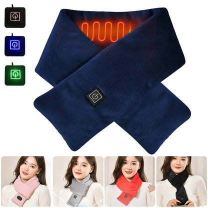 USB Heated Scarf Temperature Scarf 3 Gears Adjustable.