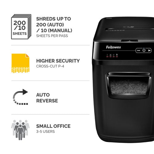 Automax 200c, 150c Shredder (Cross Cut) 230V UK