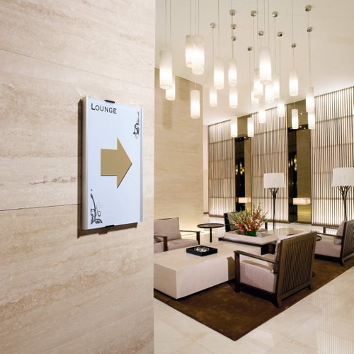 Durable Doorplate INFO SIGN A4 Portrait