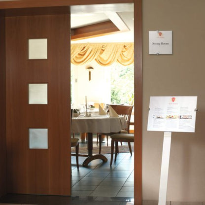 Durable CRYSTAL SIGN Floor Stand A4, A3