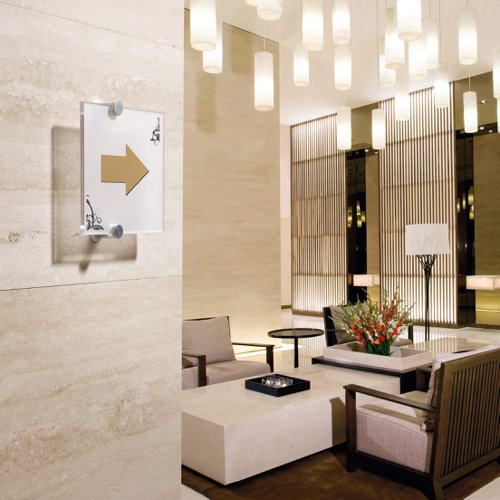 Durable CRYSTAL Door Sign A5