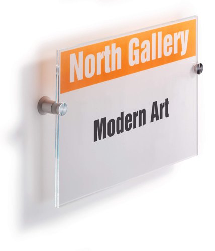 Durable CRYSTAL Door Sign A4