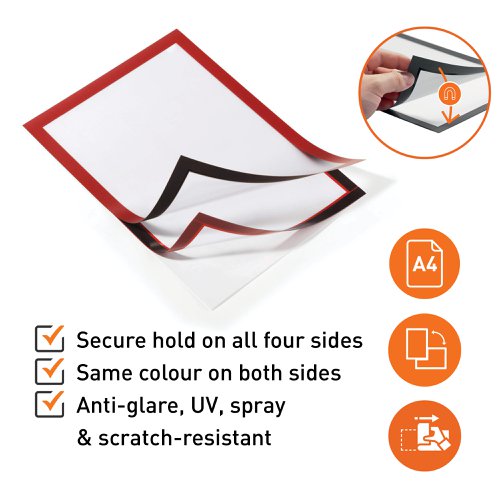 Durable DURAFRAME Adhesive A6 Black (2, A6 Silver (2, A5 Black (2, A5 Silver (2, A4 Black (2, A4 White (2, A4 Red (2, A4 Yellow (2, A4 Green (2, A4 Orange (2, A4 Silver (2, A4 Gold (2, A3 Black (2, A3 Red (2, A3 Green (2, A3 Blue (2, A3 Silver (2, A4 Black (10, A4 Silver (10, A3 Black (6, A3 Red (6, A3 Blue (6, A3 Silver (6)