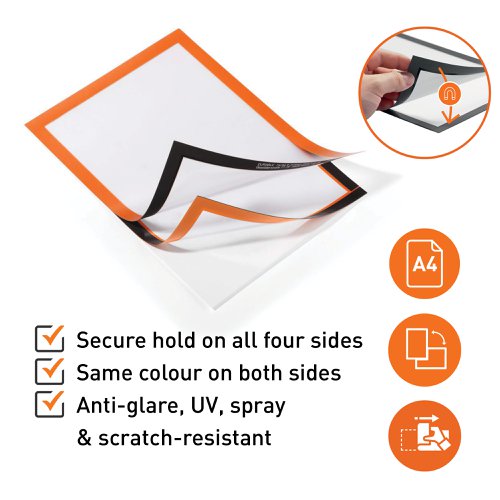 Durable DURAFRAME Adhesive A6 Black (2, A6 Silver (2, A5 Black (2, A5 Silver (2, A4 Black (2, A4 White (2, A4 Red (2, A4 Yellow (2, A4 Green (2, A4 Orange (2, A4 Silver (2, A4 Gold (2, A3 Black (2, A3 Red (2, A3 Green (2, A3 Blue (2, A3 Silver (2, A4 Black (10, A4 Silver (10, A3 Black (6, A3 Red (6, A3 Blue (6, A3 Silver (6)
