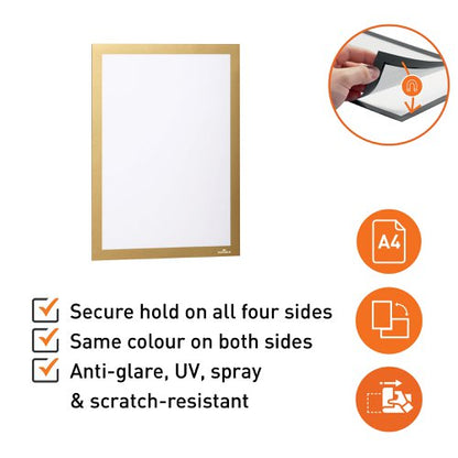 Durable DURAFRAME Adhesive A6 Black (2, A6 Silver (2, A5 Black (2, A5 Silver (2, A4 Black (2, A4 White (2, A4 Red (2, A4 Yellow (2, A4 Green (2, A4 Orange (2, A4 Silver (2, A4 Gold (2, A3 Black (2, A3 Red (2, A3 Green (2, A3 Blue (2, A3 Silver (2, A4 Black (10, A4 Silver (10, A3 Black (6, A3 Red (6, A3 Blue (6, A3 Silver (6)
