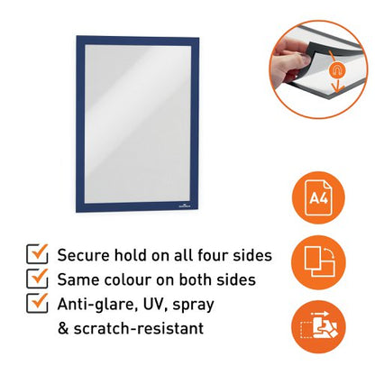 Durable DURAFRAME Adhesive A4 Dark Blue (2, 10)
