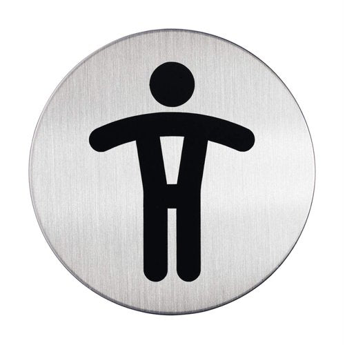 Durable PICTO 'Men's WC' Symbol 83mm, 150mm