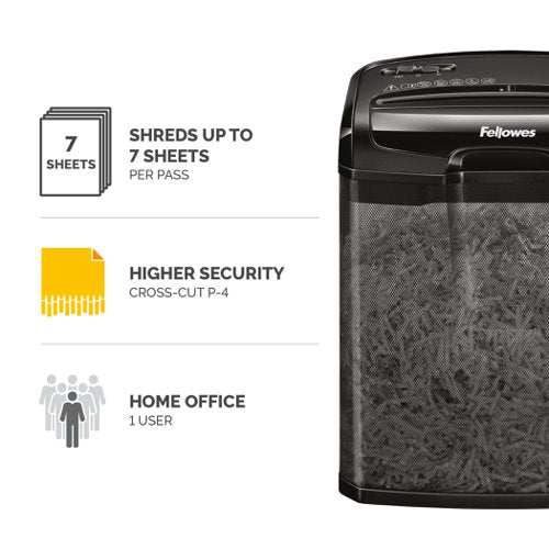 Powershred m-7cm Shredder (Cross Cut) 230V UK