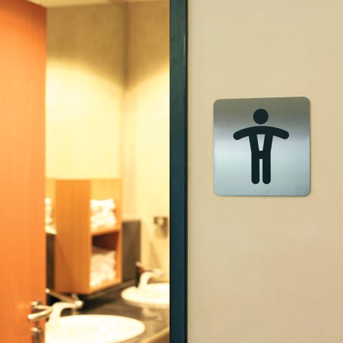Durable PICTO 'Men's WC' Symbol 83mm, 150mm