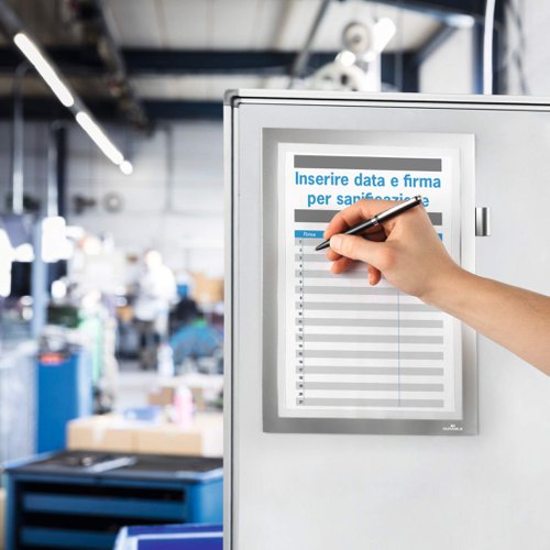 Durable DURAFRAME Magnetic Note Silver